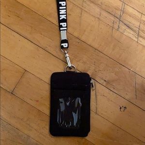 Pink Victoria’s Secret Lanyard Wallet